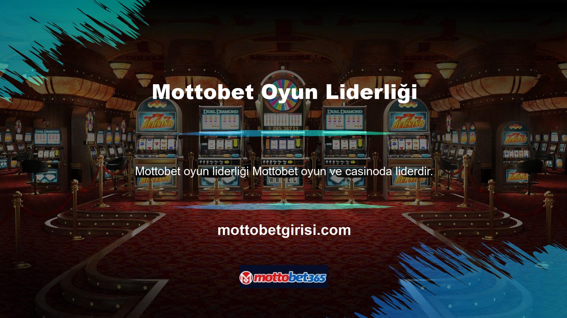 Mottobet dünyanın en iyi yazılım şirketleriyle farklı oyunlar oynayarak üyelerine yardımcı olur